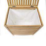 Foldable Bamboo Bathroom Rattan Storage Laundry Hamper Clothes Basket