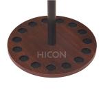 Wooden Fishing Rod Display Rack Round Pole Holder Fishing Reel Rack