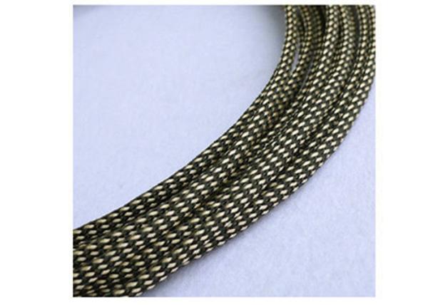 Electrical PET Expandable Braided Sleeving Black For Heat Insulation Cable