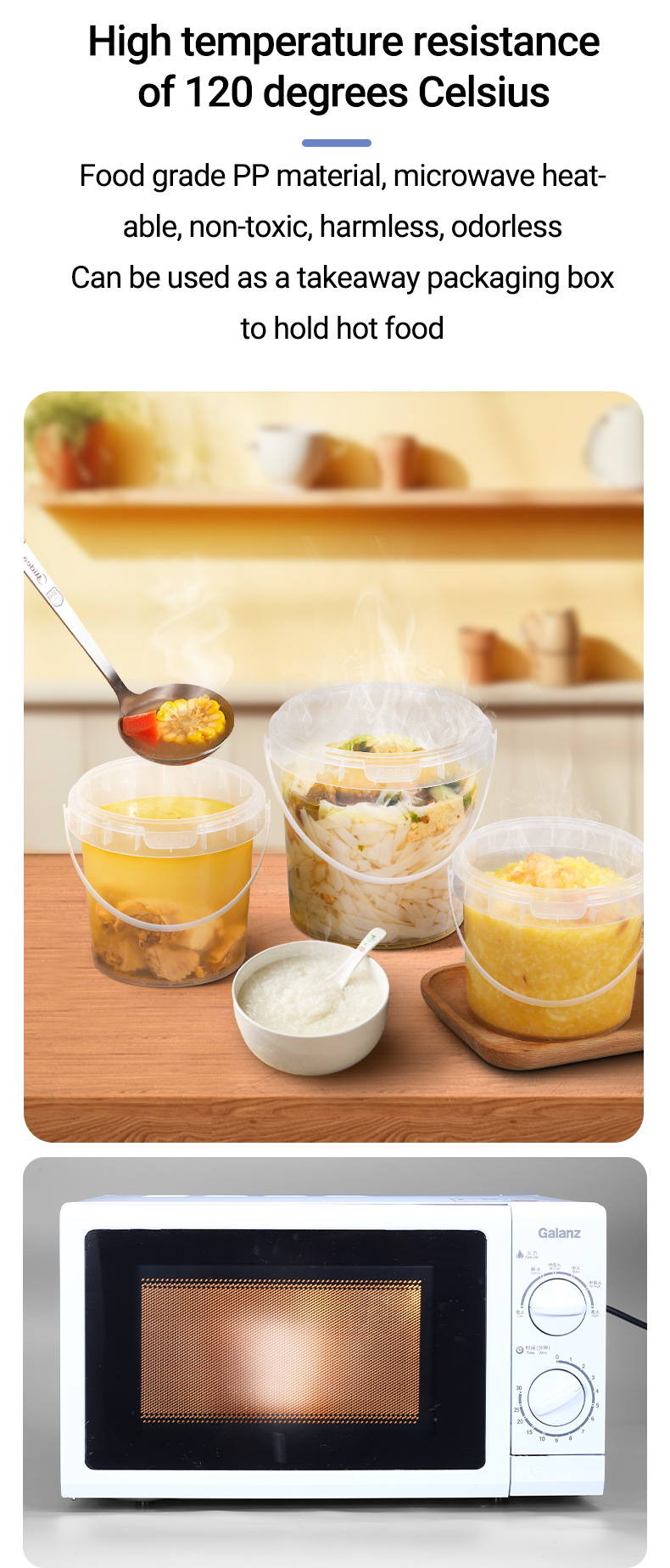300ml-5L Plastic IML Container for Peanut Butter Shea Butter Food Sauces Packaging