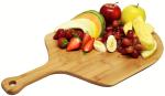Easy Cleaning Bamboo Pizza Board Wooden Serving Tray FDA SGS Certificate