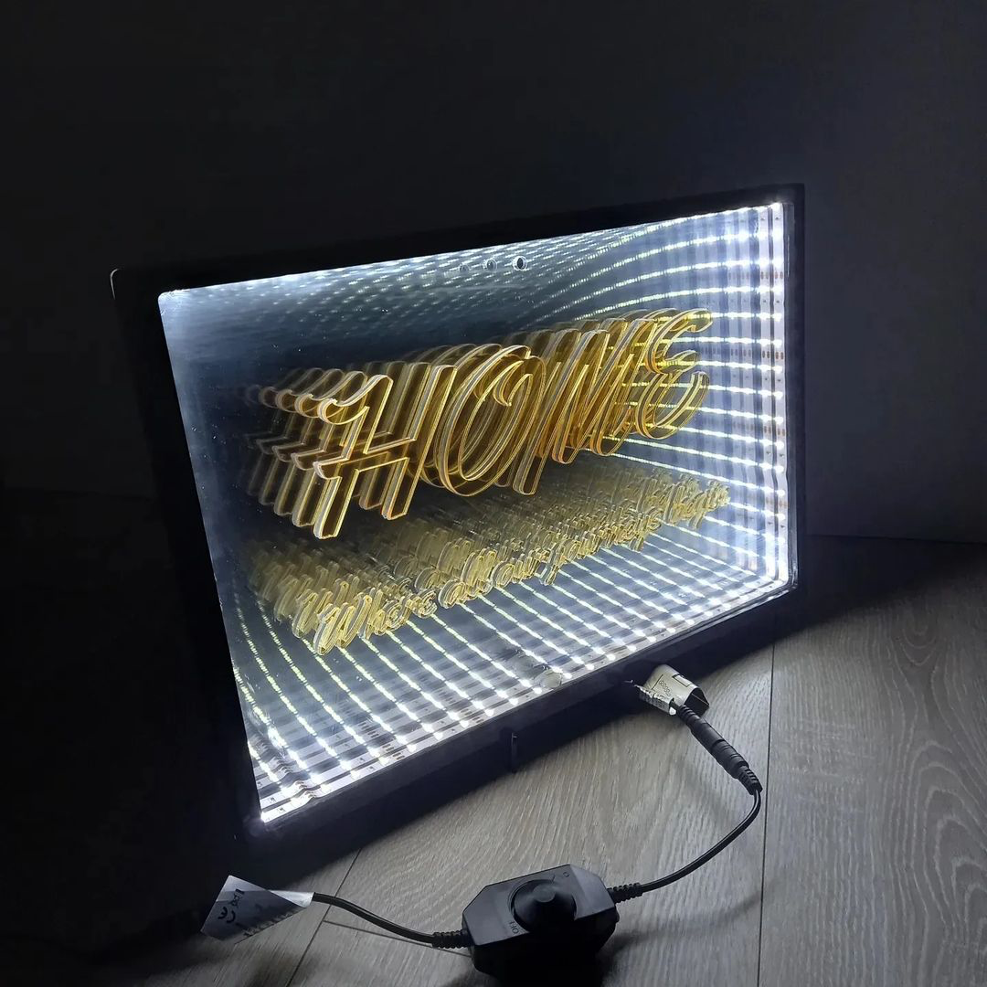 50000 hours Lifespan Smart Wall Hung Custom Rgb Decoration Endless Led Infinity Mirror 3D