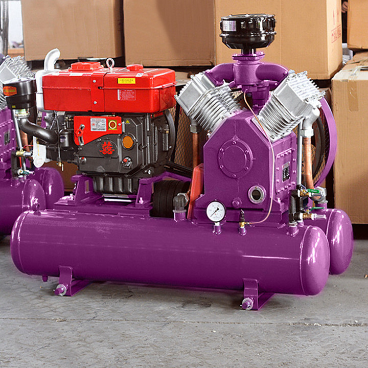 Mini Air Compressor Industrial Air Compressor Machine Belt Driven Piston Air Compressor