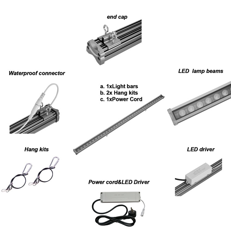 Waterproof UVBar90 60W Led Grow Light Bar For Plant Growing