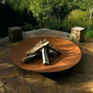China 80cm Rusty Corten Fire Bowl Brazier Outdoor For Camping Party wholesale