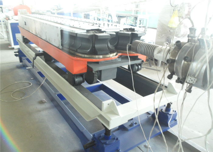 Extrusion Plastic Corrugated Pipe Production Line , PECorrugated Plastic Pipe Making Machine
