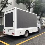 Diesel Type Advertising Mobile Billboard Truck DFAC Hydraulic Control With 15kw
