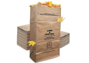 China Kraft Brown Lawn Paper Bags Biodegradable Easy Opening wholesale