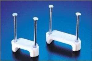 China Double nail type flat cable clips wholesale
