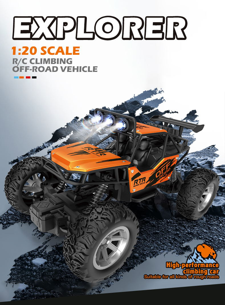 1 20 Off road Vehicle Climbing Car Children and Boys RC Car Model with 4 Channels Control