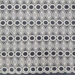 China Customized Tulle Net Flower Lace Coloured Embroidery Fabric Water Soluble wholesale