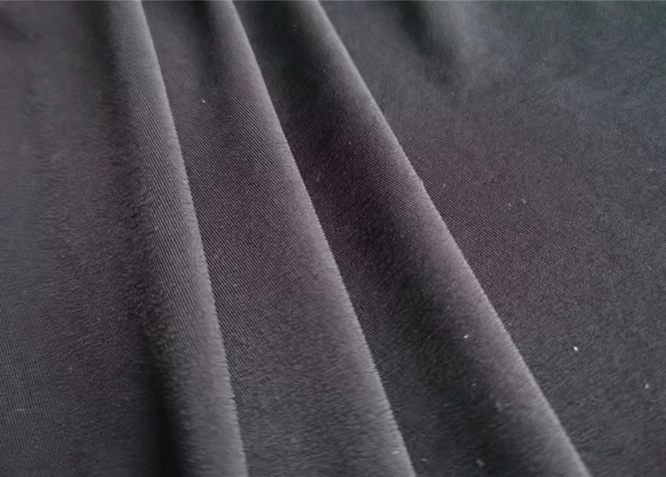 Black 250gsm Scuba Knit Fabric By The Yard 92 Percent Polyester 8 Percent Spandex