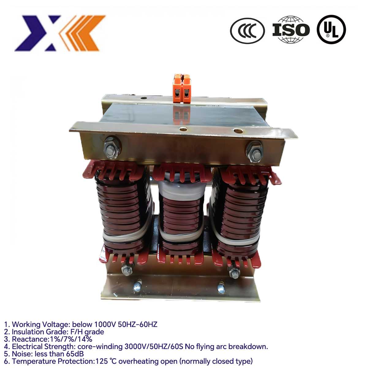 37kw Harmonic Filter Reactor for Electric Home Appliance Low Noise and Customizable D/C