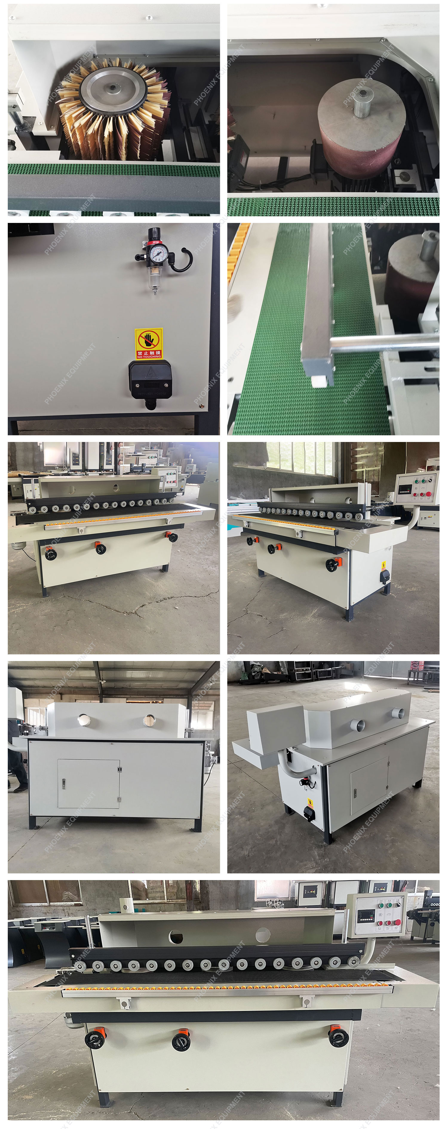 1.87kW Power PM40D Upgraded Sanding Brushing Machine for Sponge Sanding and Polishing