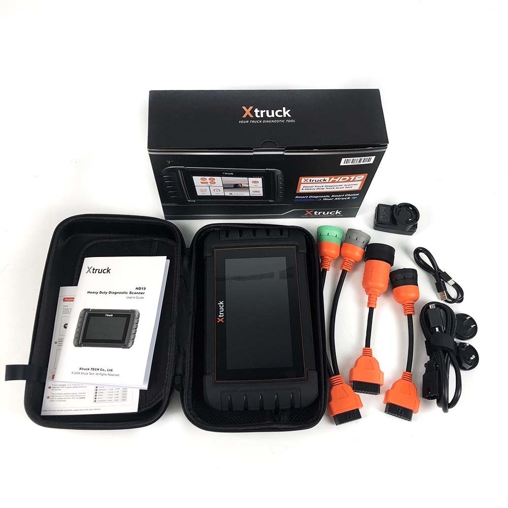 2024 New tool for Xtruck HD19 with Tablet Diesel Truck Heavy Duty Scan Tool engine pickups programmer diagnostic tool