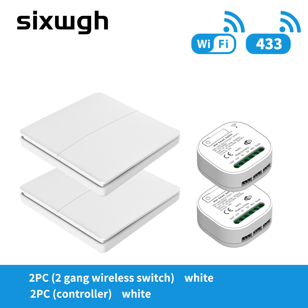 Waterproof Tuya Smart Switch Push Button Panel WiFi Wireless Remote Control