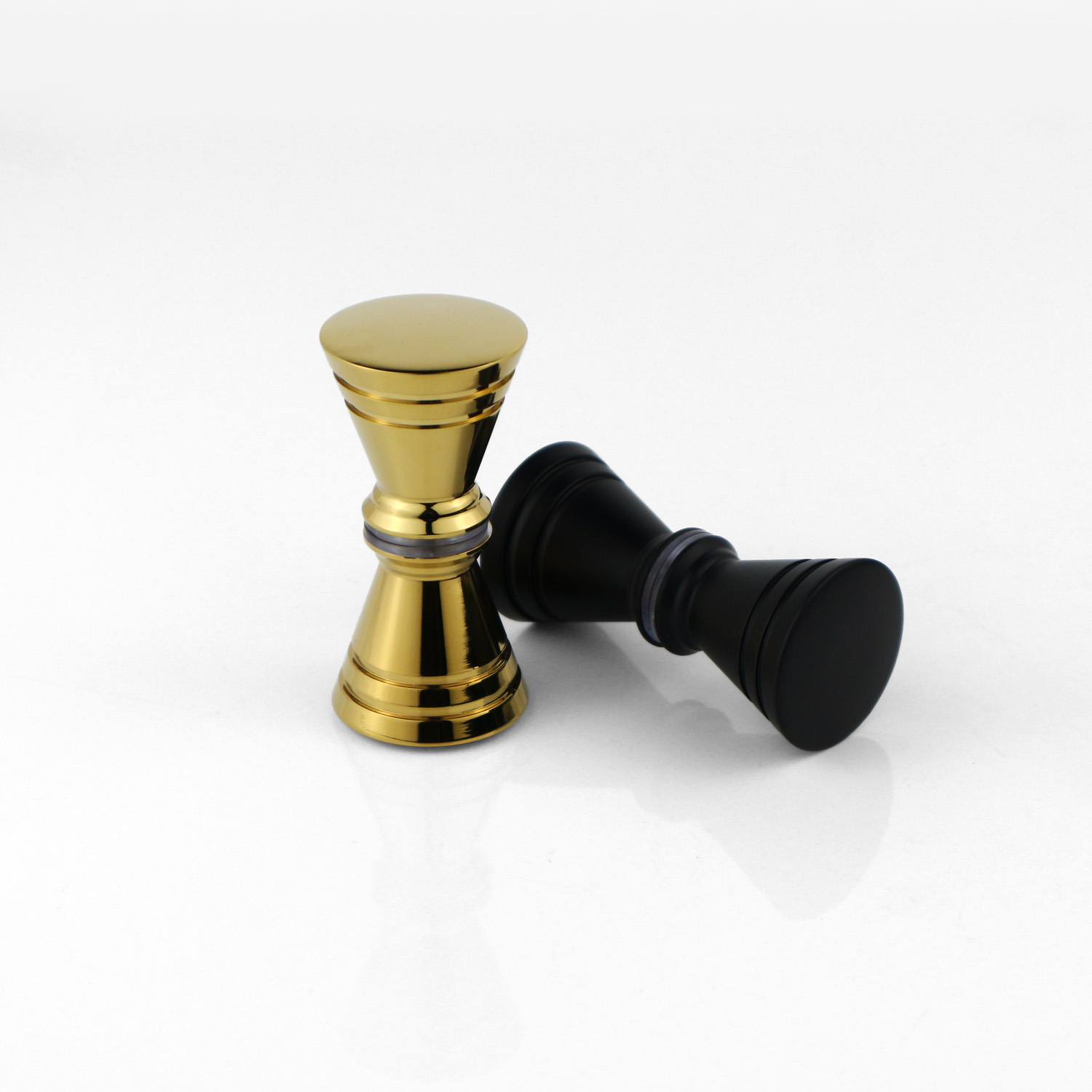 Modern Bathroom Hardware Brass Pull Glass Door Handle And Knob With Customized Design