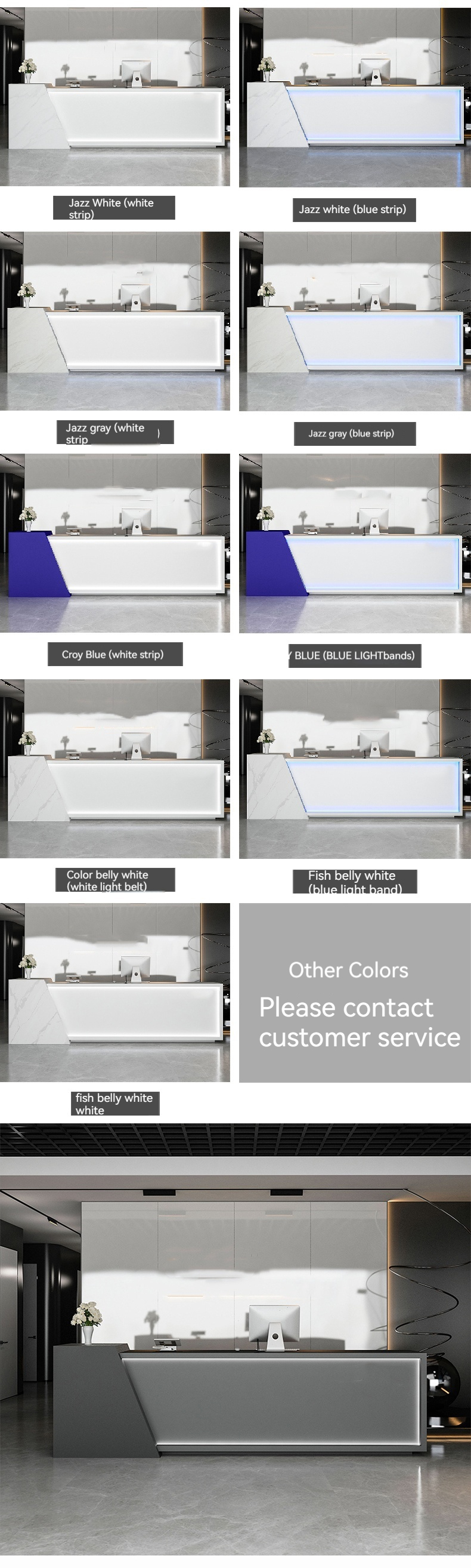 Sleek and Practical Reception Desk for Firms Stylistic Simplicity at Its Best