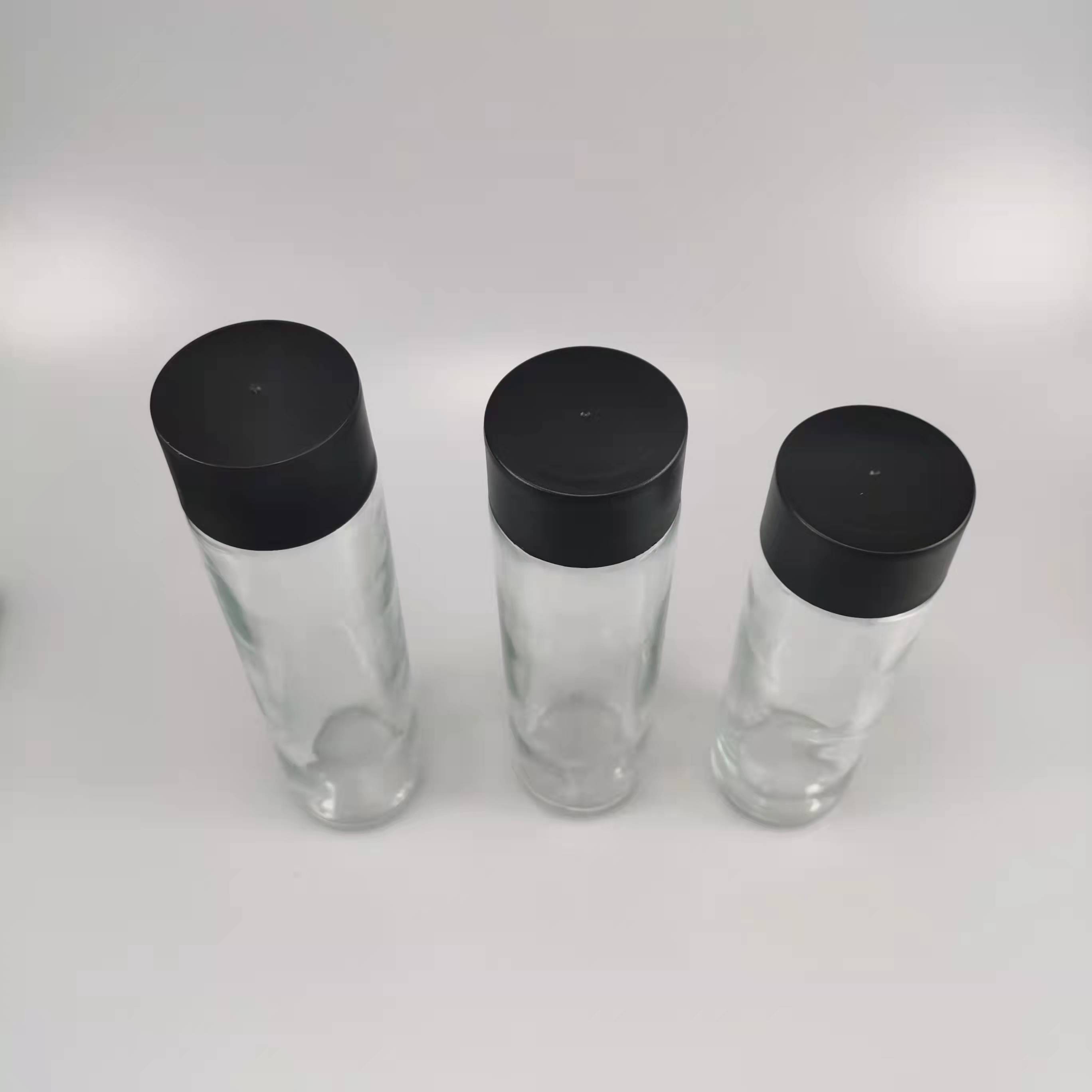 Glass Cold Pressing Fruit Juice Milk Cold Brew Coffee Beverage Voss Water Bottle 350ml 400ml