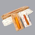 Kraft Paper Food Grade Packaging For Baguette Bread Packing 35x11x4cm