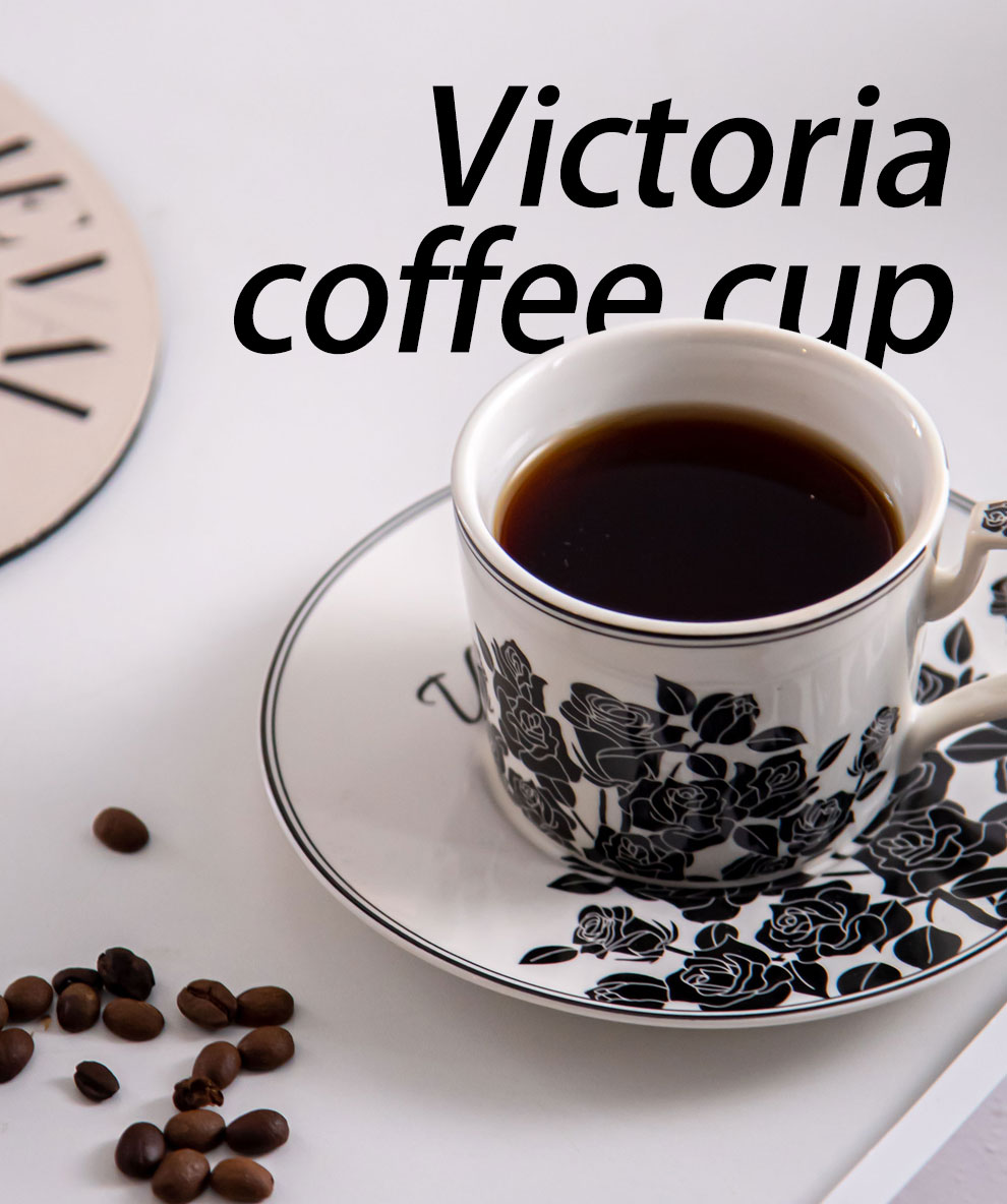 Porcelain Ramadan Cups Set Ceramic Ramadan Coffee Cups With Saucer Holder And Gift Box