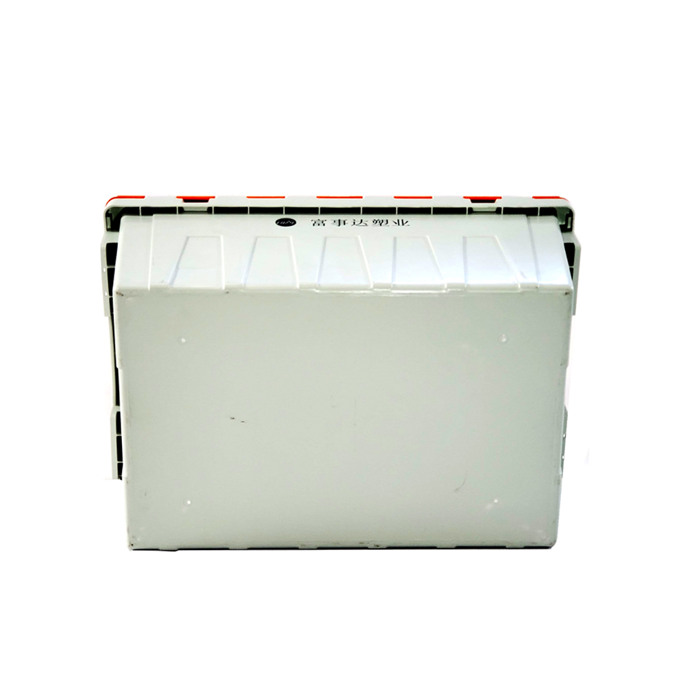 Rectangular Plastic Moving Box Containers with Lid Customized Color Silk Printing Logo