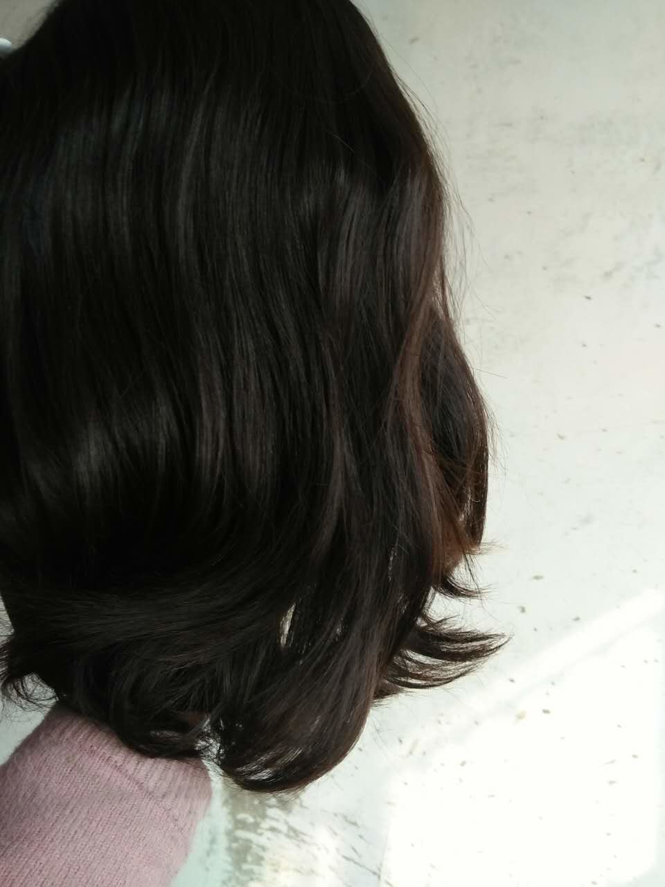 Brazilian Virgin Human Hair Kosher Wigs Naturual Color Natural Straight