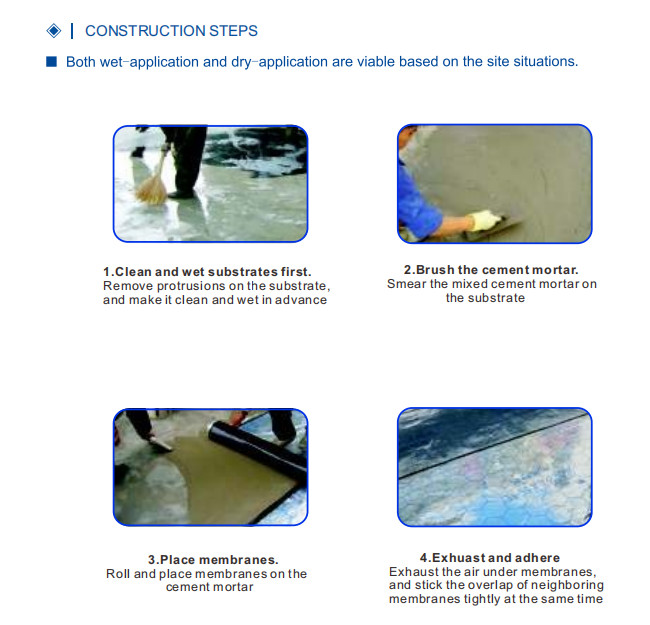 Bondsure® S-CLF Self Adhesive Bituminous Waterproofing Membrane Super Tensile Strength NS ND Type
