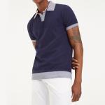 100% Cotton Golf T Shirt Polo Style Short Sleeve Slim Fit Custom Logo