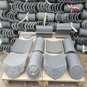 China 10mm Chinese Rustic Grey Clay Roof Shingles Traditional Aesthetics With Modern Strength wholesale
