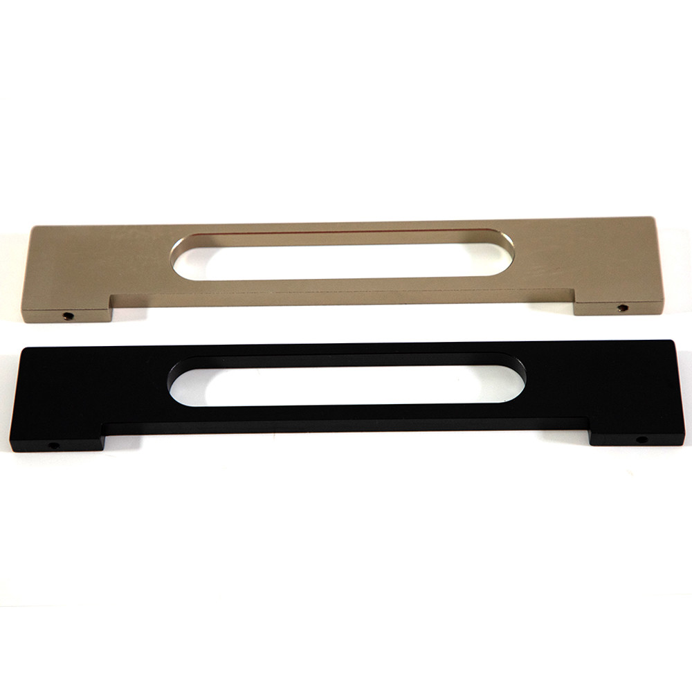 220mm Aluminium Furniture Handles Black Sliding Cupboard Door Handles