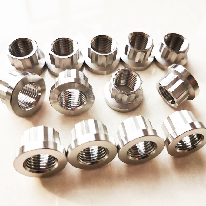 Universal 12 Point Flange Nuts 3/8-24 Thread 7/16" SOCKET/WRENCH Made of High Strength Titanium Alloy for Versatility