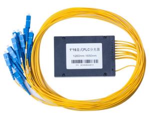 China 1X8 ABS Coupler Fiber Optic Plc Splitter 2.0mm Cable SC APC PC UPC Connector wholesale