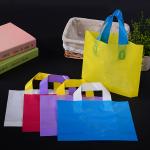 Oil Proof Custom Logo Reusable Shopping Bags , High Grade Plastic Retail Bag