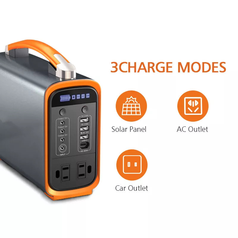 Solar Power Bank 200W 72000mah Portable Power Station Generator PSE UL