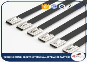 China High strength cable ties 316 pvc coated stainless steel locking ties wholesale