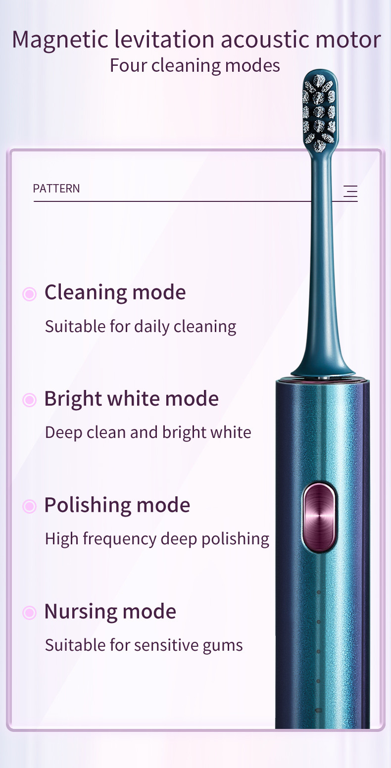 Quality UV Sterilized Oral Care Electric Toothbrush Rechargeable Q13 With Travel Mug