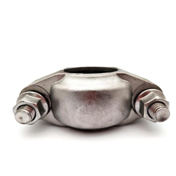 Pipes Stainless Steel Clamp Half Pipe Clamps With Simple Connecting Thread