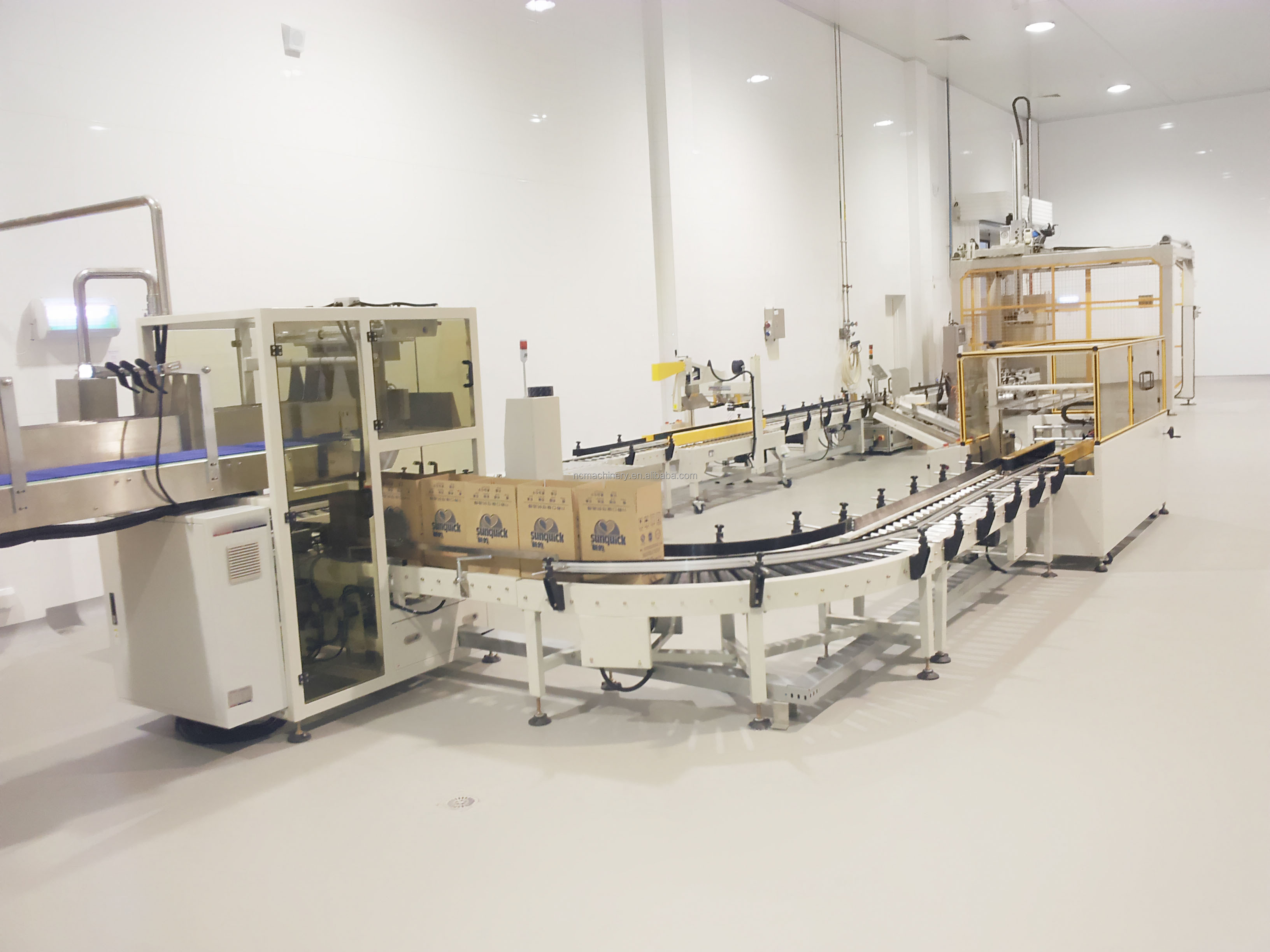 Automatic Grade Automatic Function Packing Beverage Bottles Case Packing Machine
