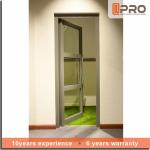 Long Life Span Tempered Glass Door , Double Swing Modern Aluminium Doors hinges