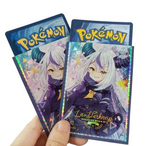 China Hologrpahic Printed Card Sleeves For MTG, POKEMON, WS Etc Art Print Trading Card Sleeve wholesale
