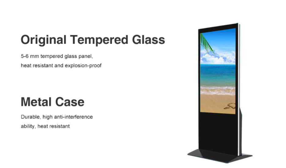 High Resolution Commercial Digital Signage Displays Videos Switch With No Pause