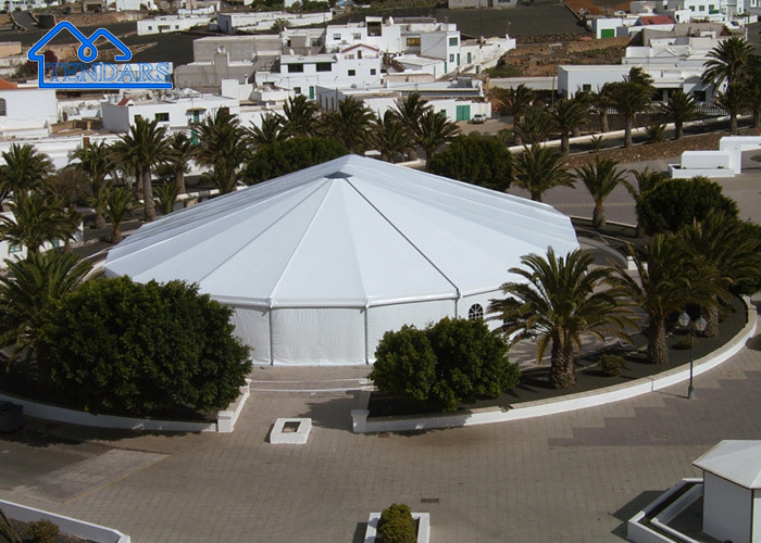 Easy To Install Beautiful Wedding Tents,White PVC Event Trade Show Tent For Warehouse