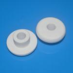 Electrical Resistivity Flanged Alumina Ceramic Parts , Ceramic Bush Industrial