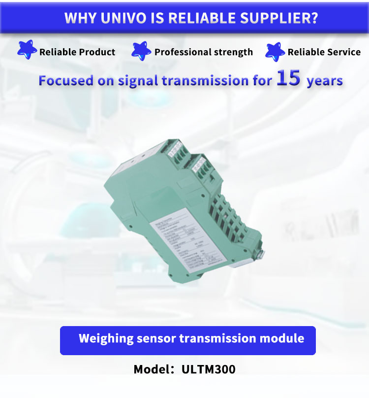 UNIVO ULTM300 Signal Conversion Module for DIN Rail Mounting and Voltage Output Signals