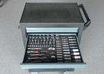 27 Inch Red Black Blue Garage Storage Metal Trolley Tools Cabinets With 7