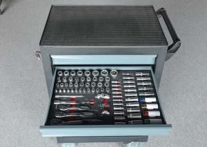 China 27 Inch Red Black Blue Garage Storage Metal Trolley Tools Cabinets With 7 Drawers wholesale