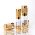 PE PET ABS Cosmetic Airless Lotion Bottles 15ml 30ml 100ml