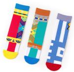 Fashion Women Cotton Socks Novelty Jacquard Logo Casual Teen Tube Happy Dress
