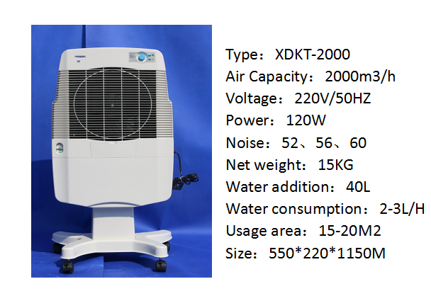 Quiet Small Portable Air Cooler Environmental Protection Customized Service